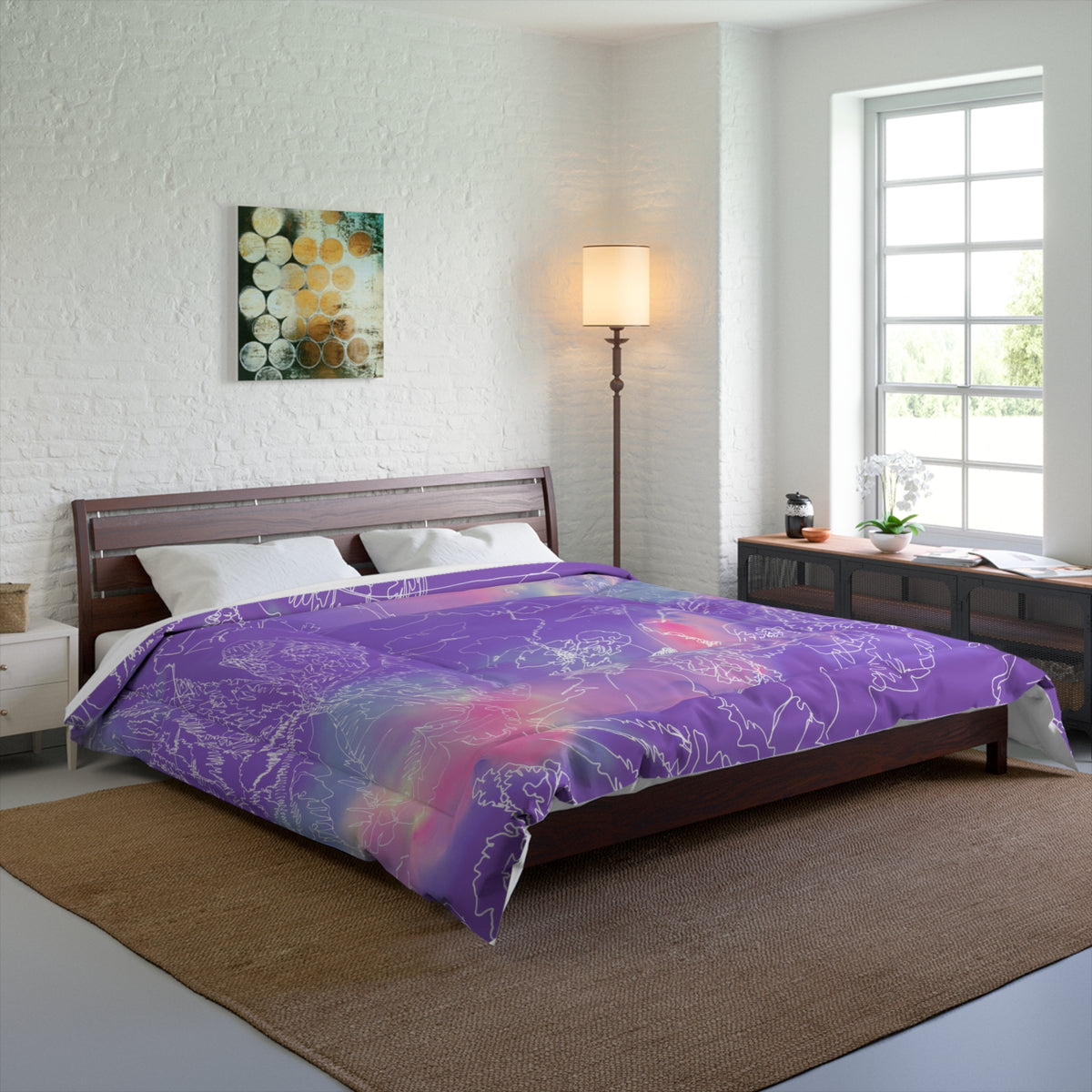 Amethyst Comforter — original artwork by Madeline LeBlanc