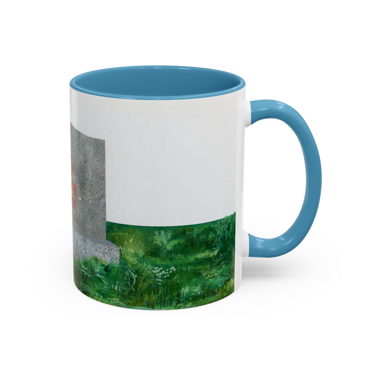 Shop Til' You Drop Accent Coffee Mug (11 oz) product image - artwork by Madeline LeBlanc / Making Madi
